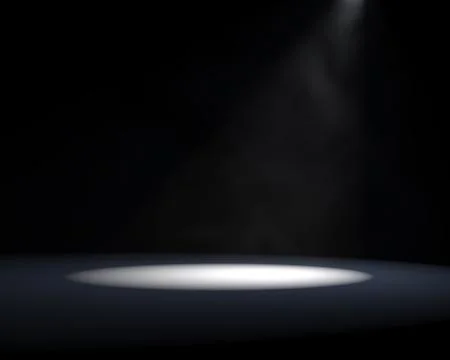 Dark Background with Light Smoke or Fog. Empty Space in the Spotlight. 3D Ren Stock Photos