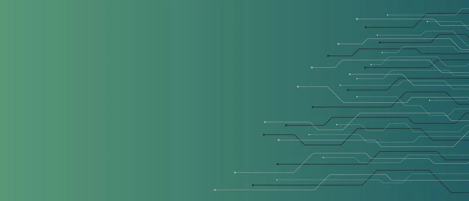 Dark background with lines computer elements Illustrazione stock