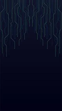 Dark background with lines computer elements Stockillustratie