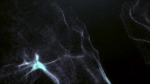 Dark background as a loopable sequence with glow particles and depth of field. Stock Footage 252267196