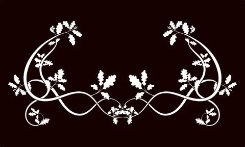 Dark background luxury element for creating an oak Illustrazione stock