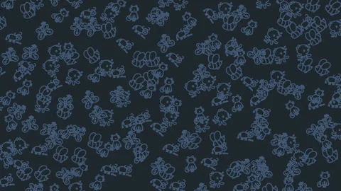 Dark background with many drawings of animals on it. Stock Footage 322879162