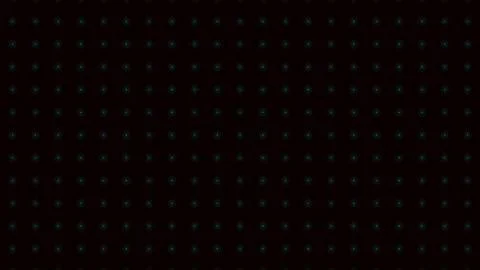 Dark background with many small glowing teal dots arranged in a grid patter.. イラスト素材