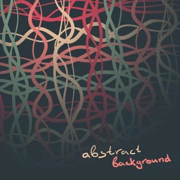 Dark background with multi-colored threads with space for text Illustrazione stock