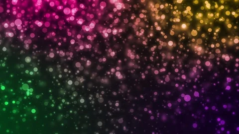 On a dark background, multicolored spheres fly from top to bottom. Animation of Stock Footage 260176609