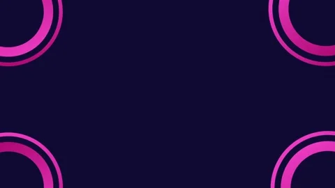 Dark background with neon pink circle frames, futuristic abstract design fo.. Stock Footage 320185996