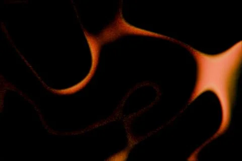 A dark background with orange, wavy lines resembling flames or lava flows Stock Illustration