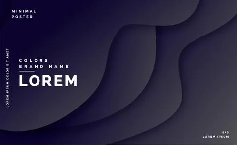 Dark background in papercut style Stock Illustration