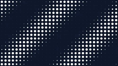 Dark background pattern with white polka dots abstract seamless texture Stock Footage 343631588
