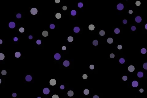 Dark background with purple and gray glowing dots Stock Illustration