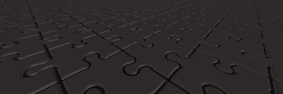 Dark background of puzzle elements Stock Illustration