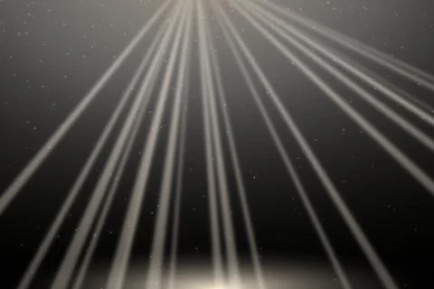 Dark Background with Radiating White Light Lines Stock Illustration