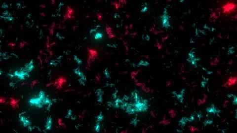 Dark background with red and blue glowing light, chaotic. Stock Footage 270929633