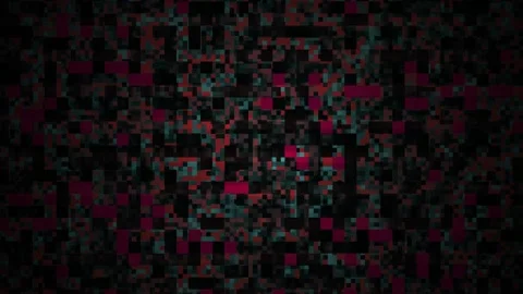 Dark background with red and green pixels. Stock Footage 335508390
