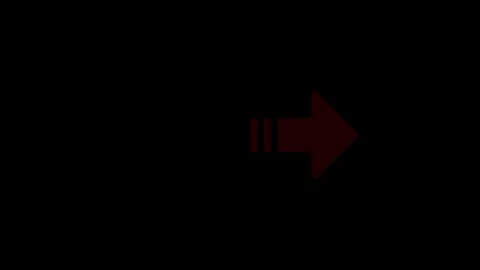 Dark background with a red arrow moving forward motion graphic Stock Footage 340001082