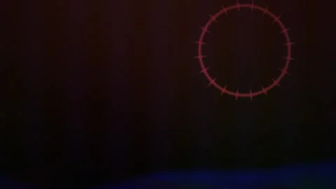 Dark background with red circle. Stock Footage 337502938