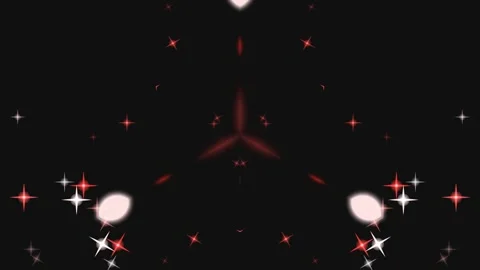A dark background with red circles and stars Stock Footage 330075825