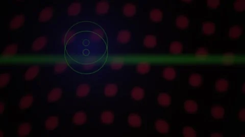 Dark background with red dots pattern. Stock Footage 340005597