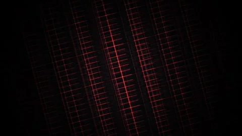 Dark background with red grid lines. Stock Footage 335508718