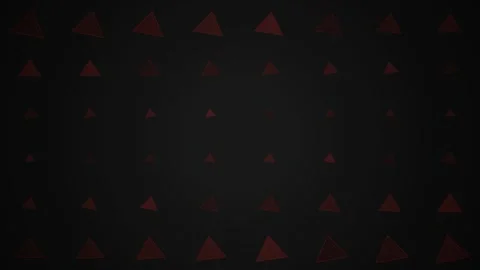 Dark background with rotating red triangles in a rhythmic grid pattern Stock Footage 339925447