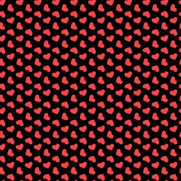Dark background seamless pattern with repeating hearts, design for decoration Illustrazione stock