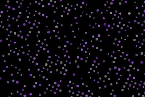 Dark background with small colorful glowing dots pattern Stock Illustration
