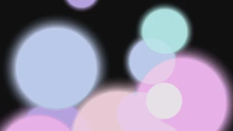 A dark background with soft-edged pastel circle shapes Stock Footage 330075829