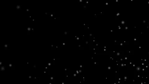Dark background with softly glowing snowflakes falling overlay creating serene Vidéo 291272712