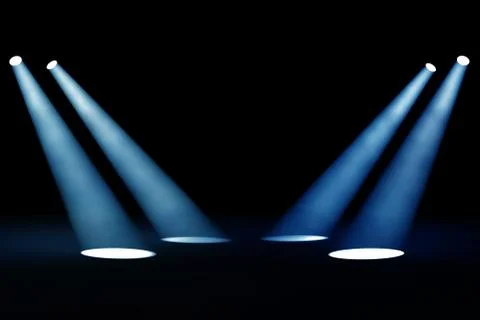 Dark background with spotlights Stock Illustration