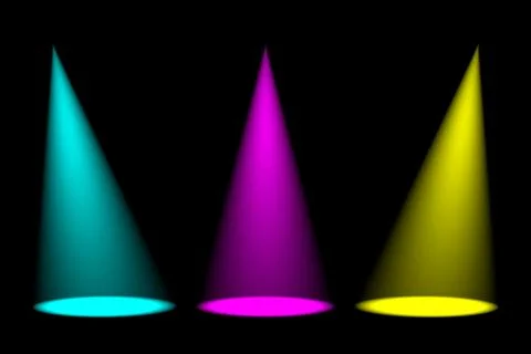Dark background with spotlights Stock Illustration
