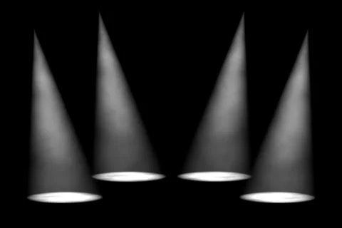 Dark background with spotlights Stock Illustration