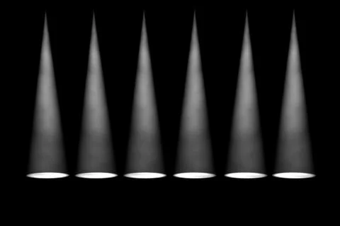 Dark background with spotlights Stock Illustration