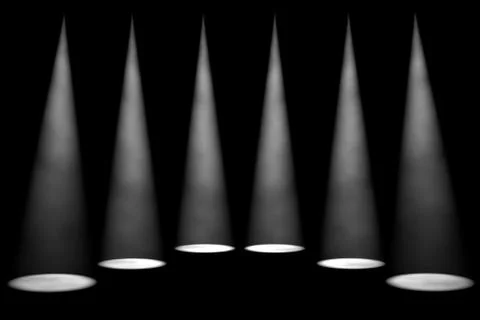 Dark background with spotlights Stock Illustration