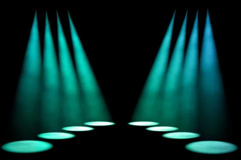 Dark background with spotlights Stock Illustration