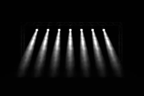 Dark background with spotlights Stock Illustration