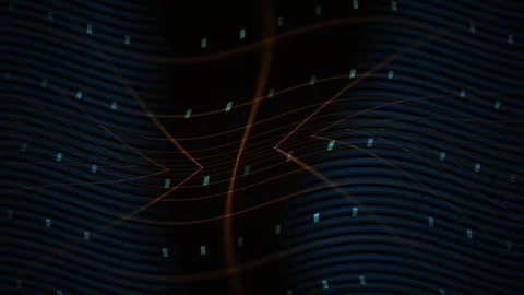 Dark background with star network lines. Stock Footage 340007089
