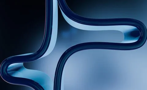 A dark background with a swirling blue abstract design Stock Illustration