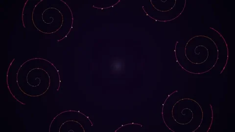 Dark Background with Swirling Spiral Patterns. Stock Footage 331487798