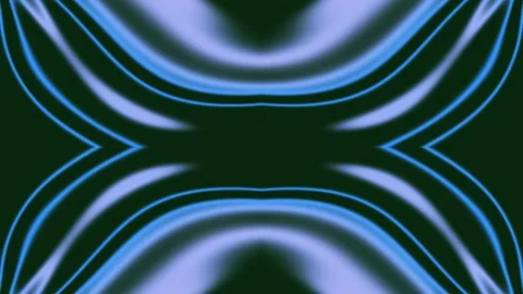 A dark background with symmetrical, blue neon lines and patterns Stock Footage 330075844