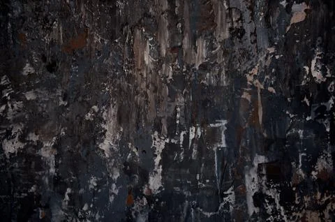 Dark background texture in black and brown colours. Sloppy paint strokes Stock Photos