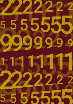 On a dark background there are columns with numbers. Stock Illustration