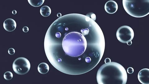 Dark background with transparent spheric... | Stock Video | Pond5
