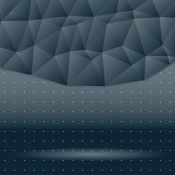 Dark background of triangles in space Stock Illustration