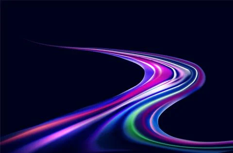 A dark background with a wave of light, An abstract background vector Ilustración de archivo