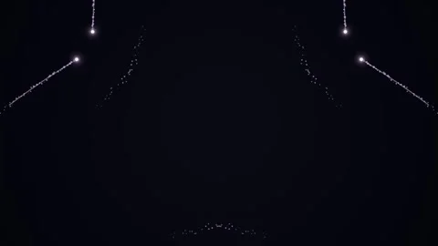 Dark Background with White Lines and Shapes. Stock Footage 329291969