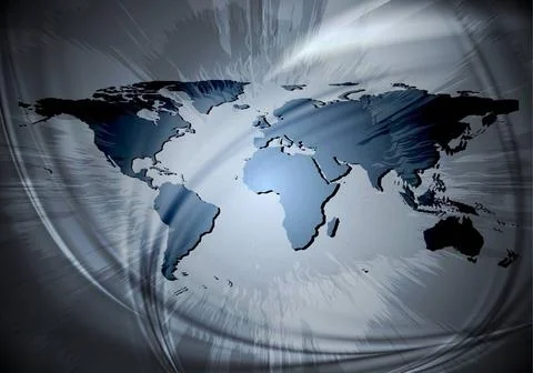 Dark background with world map. Eps 10 vector Dark background with world m... Stock Photos