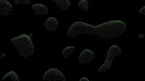 Dark background.Design. Small, slightly colored blue and green pieces appear in Stock Illustration