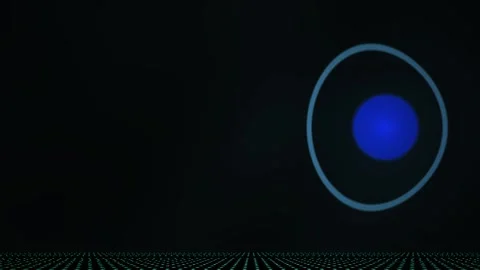 Dark backgrounds with glowing lines and blue circle. Stock Footage 337457366