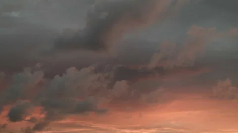 Dark Beach Sky at Sunset Stock Footage 181567761