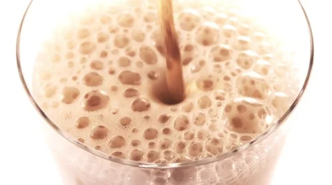 Dark Beer in a Glass Stock Footage 63259472